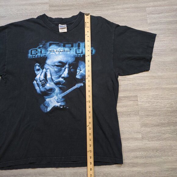 Vintage Eric Clapton 1998 World Tour Men's XL Graphic T Shirt Black Blue - Picture 7 of 7